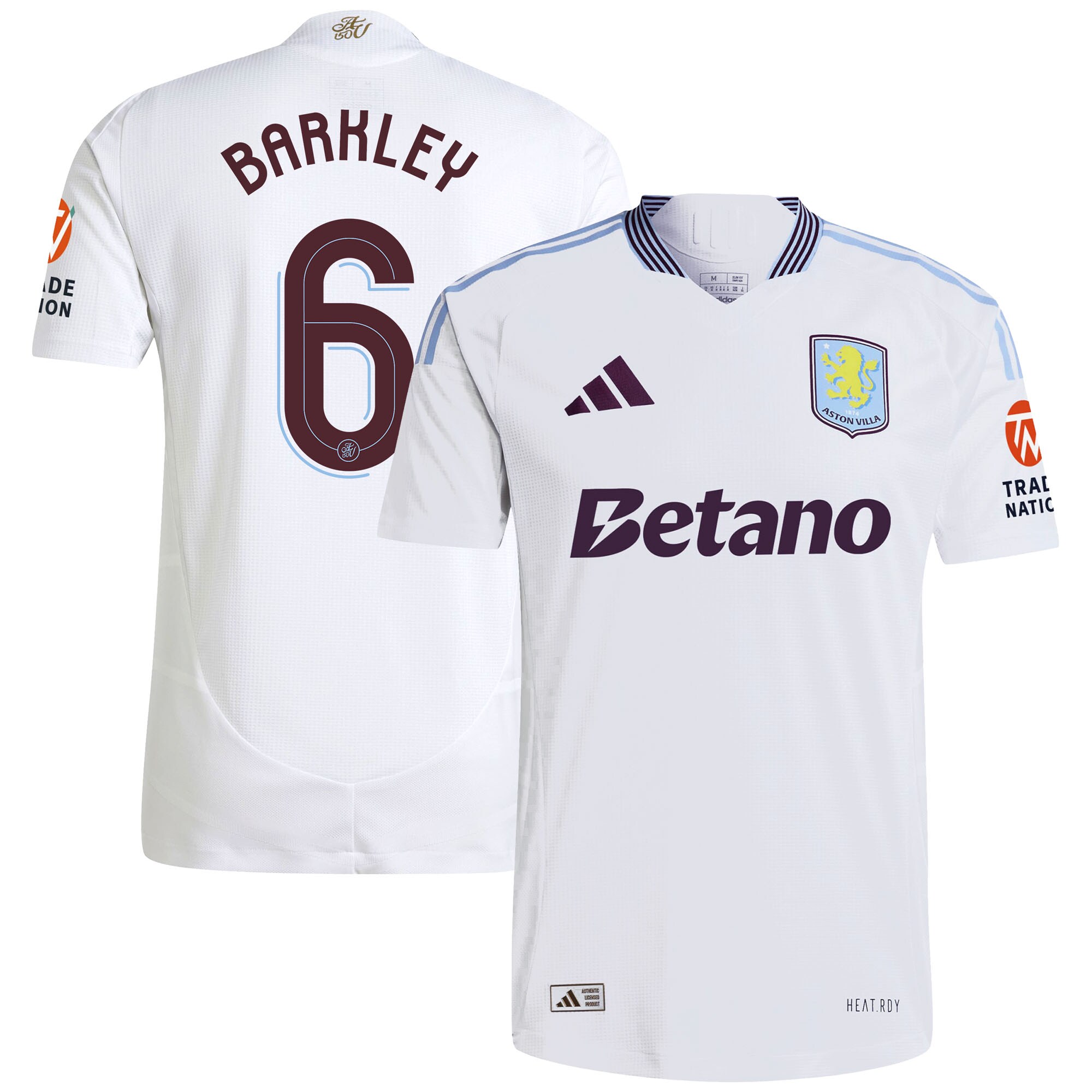 AVFC aston villa adidas away authentic shirt 2024-25 with barkley 6 cup printing Collection | Official Aston Villa Kits and Apparel