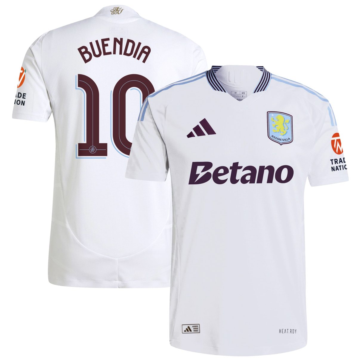 AVFC aston villa adidas away authentic shirt 2024-25 with buendia 10 cup printing Collection | Official Aston Villa Kits and Apparel