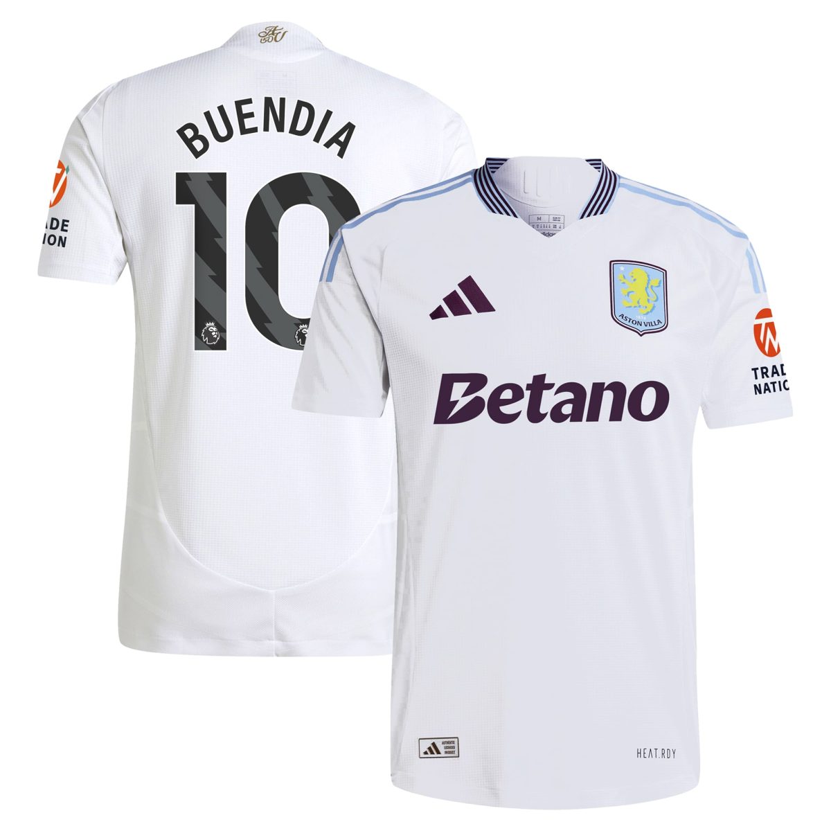 AVFC aston villa adidas away authentic shirt 2024-25 with buendia 10 printing Collection | Official Aston Villa Kits and Apparel