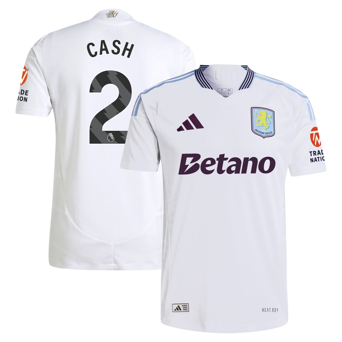 AVFC aston villa adidas away authentic shirt 2024-25 with cash 2 printing Collection | Official Aston Villa Kits and Apparel