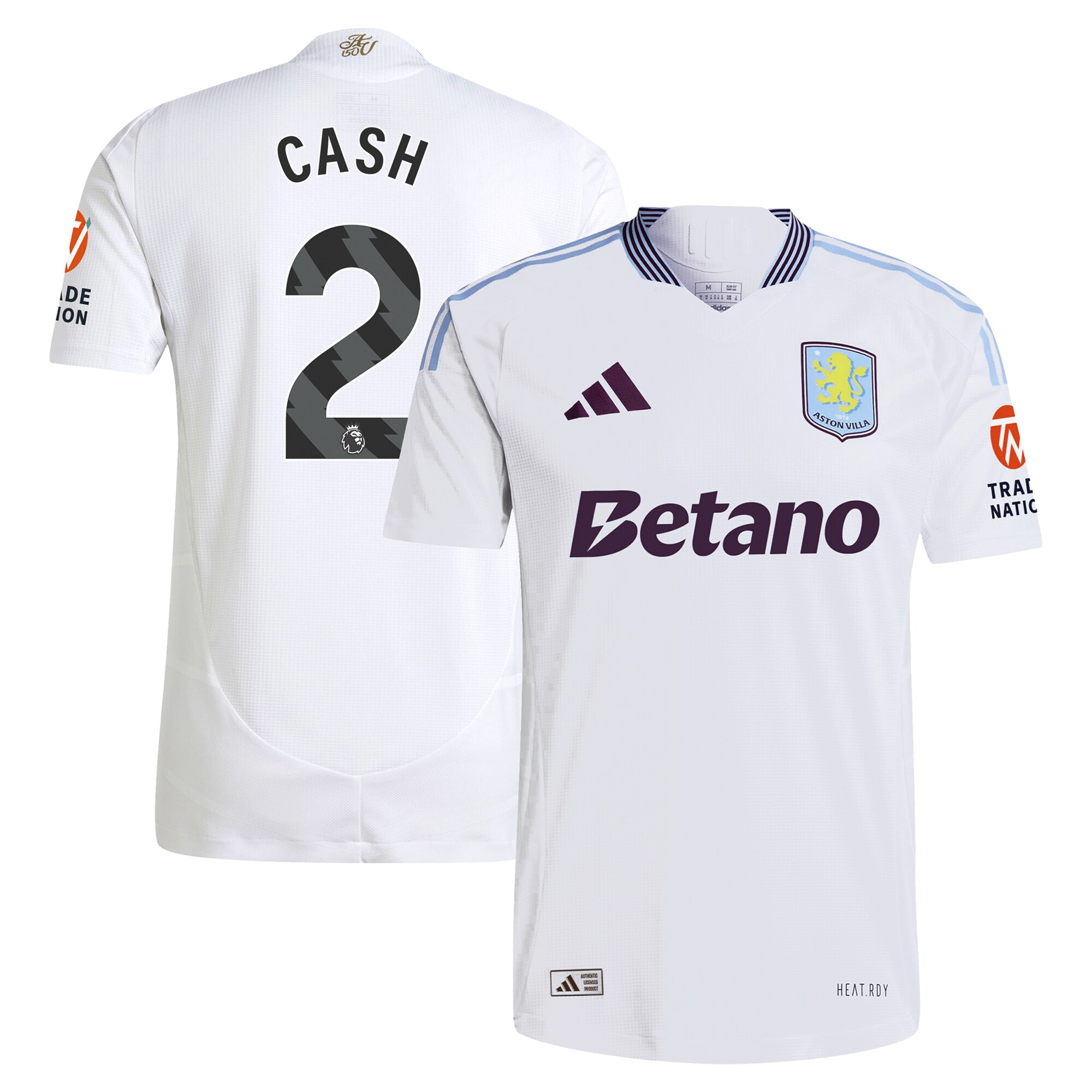 AVFC aston villa adidas away authentic shirt 2024-25 with cash 2 printing Collection | Official Aston Villa Kits and Apparel