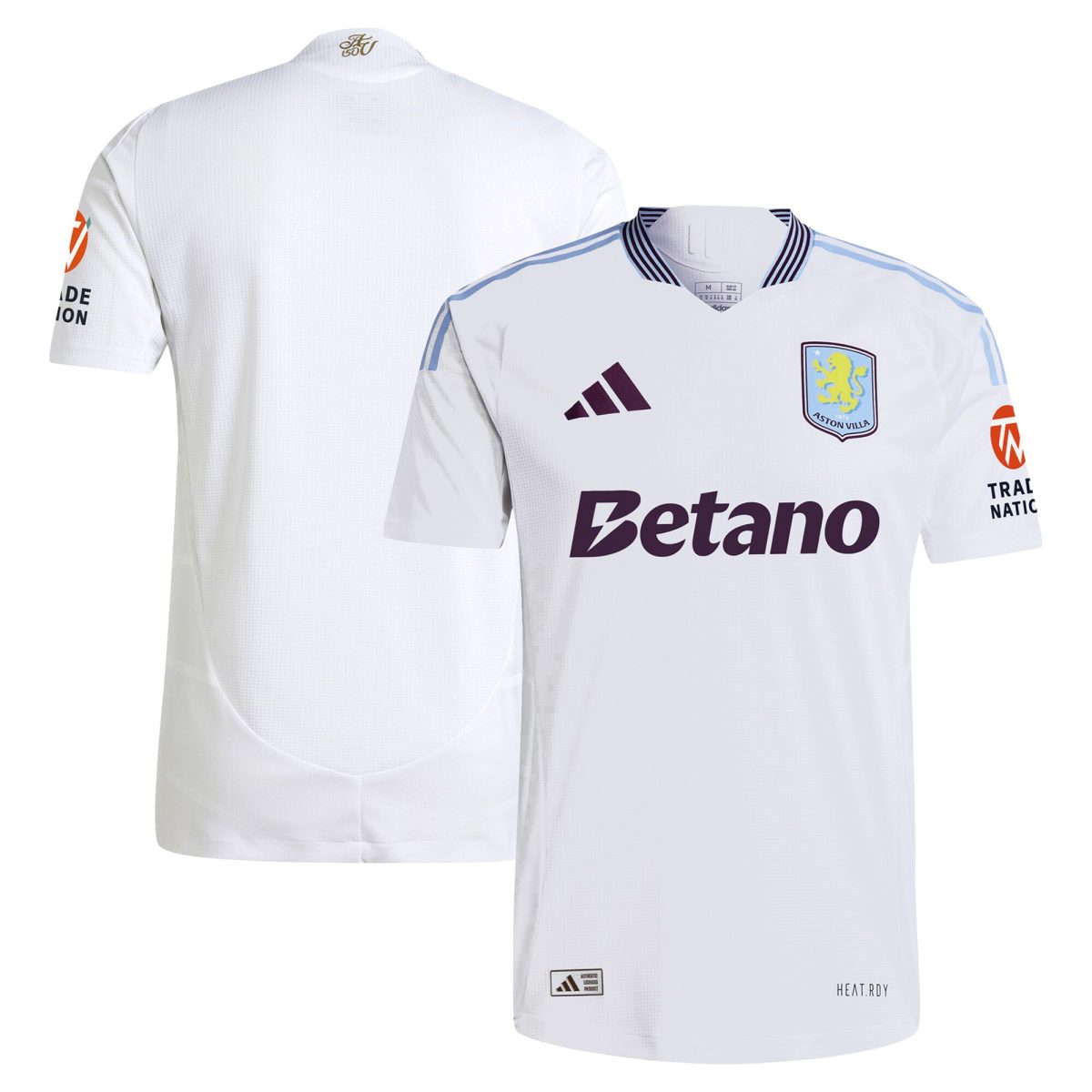 AVFC aston villa adidas away authentic shirt 2024-25 with custom printing Collection | Official Aston Villa Kits and Apparel