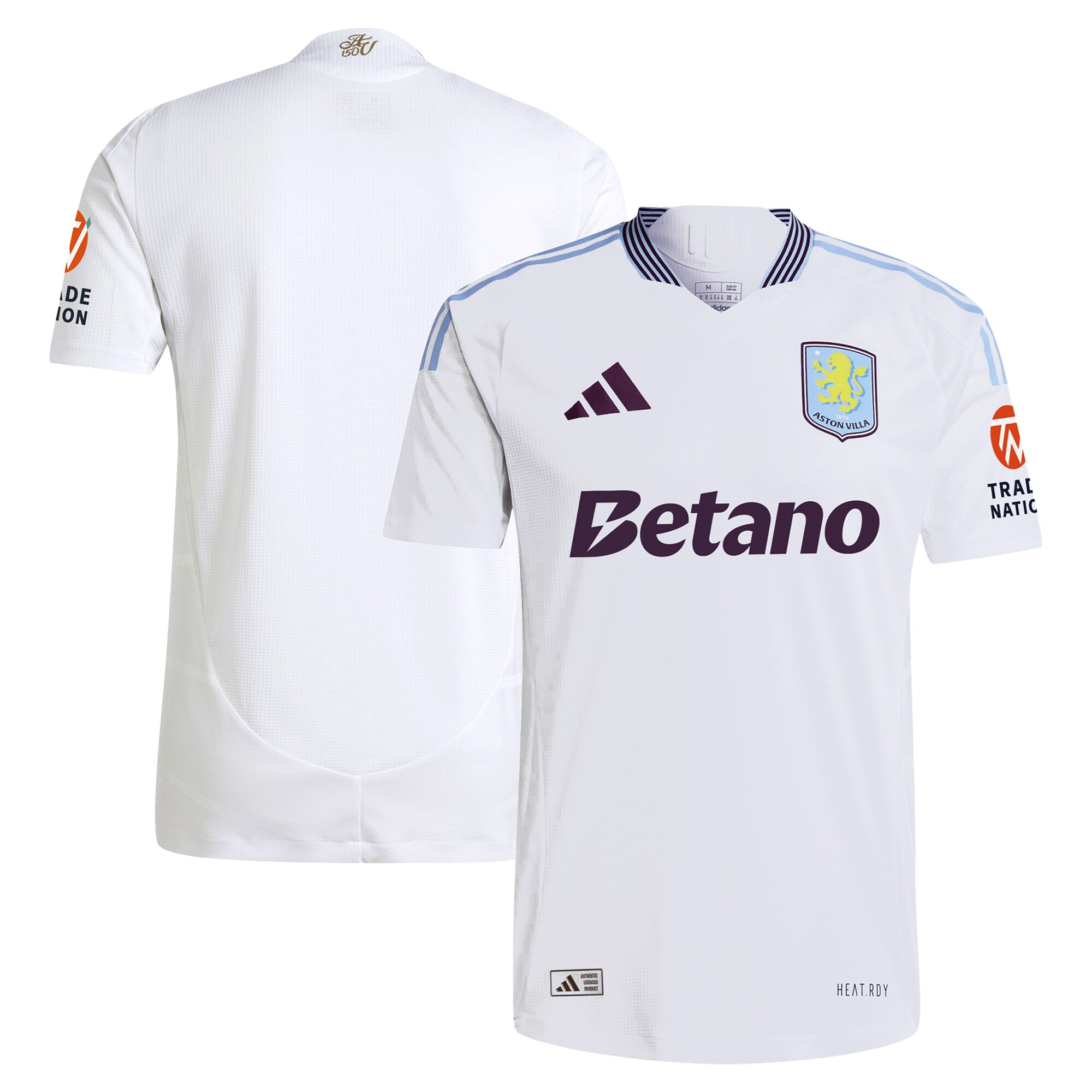 AVFC aston villa adidas away authentic shirt 2024-25 with custom printing Collection | Official Aston Villa Kits and Apparel