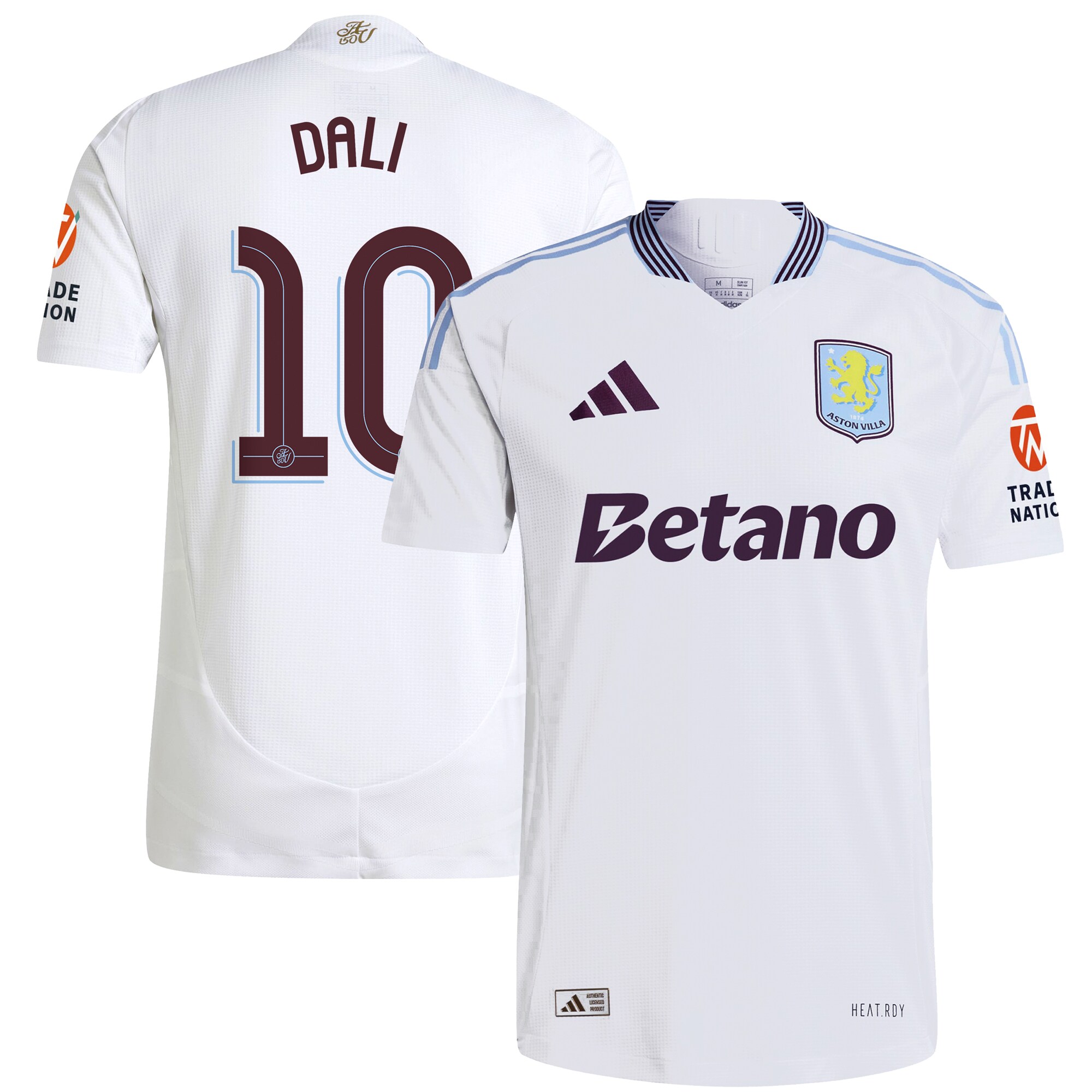 AVFC aston villa adidas away authentic shirt 2024-25 with dali 10 cup printing Collection | Official Aston Villa Kits and Apparel