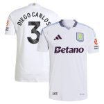 AVFC aston villa adidas away authentic shirt 2024-25 with diego carlos 3 printing Collection | Official Aston Villa Kits and Apparel