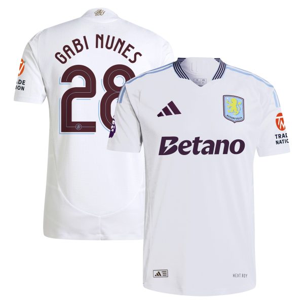 AVFC aston villa adidas away authentic shirt 2024-25 with gabi nunes 28 cup printing Collection | Official Aston Villa Kits and Apparel