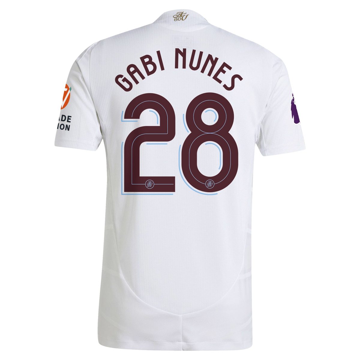 AVFC aston villa adidas away authentic shirt 2024-25 with gabi nunes 28 cup printing Collection | Official Aston Villa Kits and Apparel