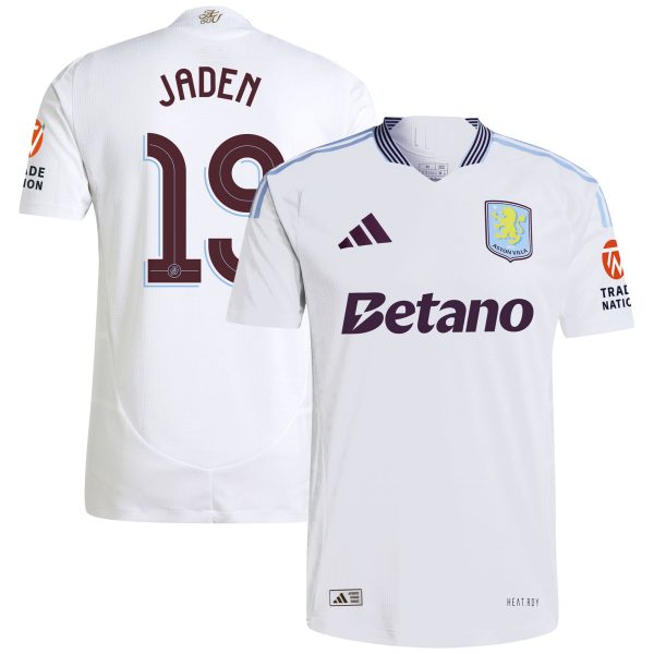 AVFC aston villa adidas away authentic shirt 2024-25 with jaden 19 cup printing Collection | Official Aston Villa Kits and Apparel