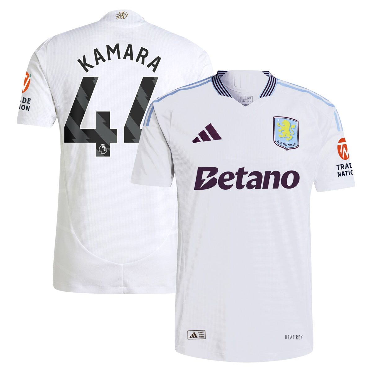AVFC aston villa adidas away authentic shirt 2024-25 with kamara 44 printing Collection | Official Aston Villa Kits and Apparel