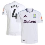 AVFC aston villa adidas away authentic shirt 2024-25 with konsa 4 printing Collection | Official Aston Villa Kits and Apparel