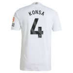 AVFC aston villa adidas away authentic shirt 2024-25 with konsa 4 printing Collection | Official Aston Villa Kits and Apparel