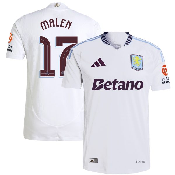 AVFC aston villa adidas away authentic shirt 2024-25 with malen 17 cup printing Collection | Official Aston Villa Kits and Apparel
