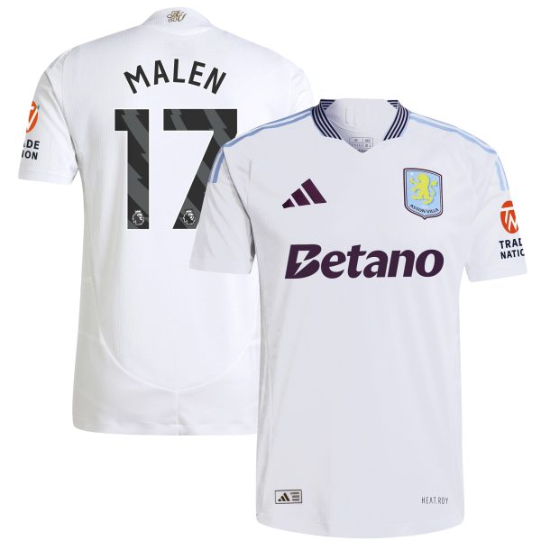 AVFC aston villa adidas away authentic shirt 2024-25 with malen 17 printing Collection | Official Aston Villa Kits and Apparel