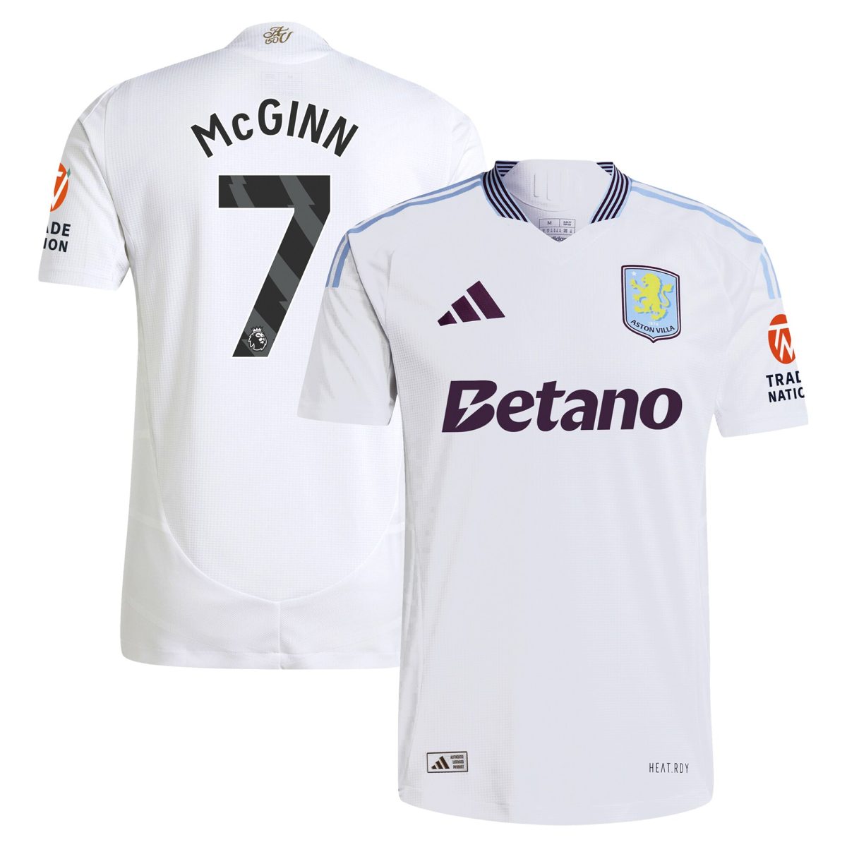 AVFC aston villa adidas away authentic shirt 2024-25 with mcginn 7 printing Collection | Official Aston Villa Kits and Apparel