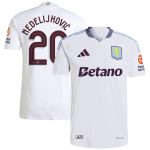 AVFC aston villa adidas away authentic shirt 2024-25 with nedeljković 20 cup printing Collection | Official Aston Villa Kits and Apparel