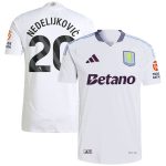 AVFC aston villa adidas away authentic shirt 2024-25 with nedeljković 20 printing Collection | Official Aston Villa Kits and Apparel