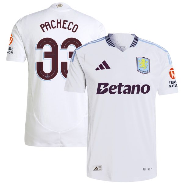 AVFC aston villa adidas away authentic shirt 2024-25 with pacheco 33 cup printing Collection | Official Aston Villa Kits and Apparel