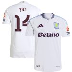 AVFC aston villa adidas away authentic shirt 2024-25 with pau 14 cup printing Collection | Official Aston Villa Kits and Apparel