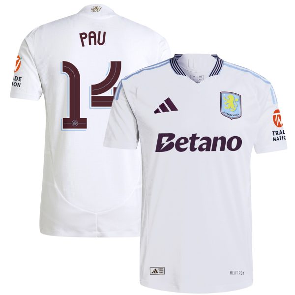 AVFC aston villa adidas away authentic shirt 2024-25 with pau 14 cup printing Collection | Official Aston Villa Kits and Apparel