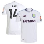 AVFC aston villa adidas away authentic shirt 2024-25 with pau 14 printing Collection | Official Aston Villa Kits and Apparel