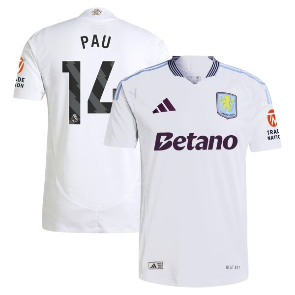 AVFC aston villa adidas away authentic shirt 2024-25 with pau 14 printing Collection | Official Aston Villa Kits and Apparel
