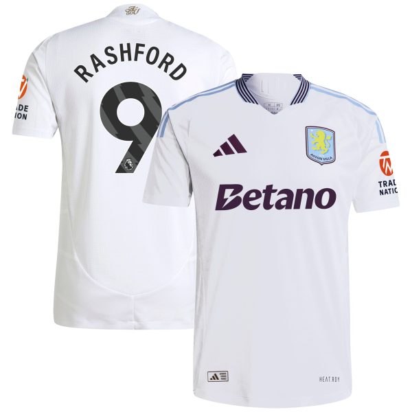 AVFC aston villa adidas away authentic shirt 2024-25 with rashford 9 printing Collection | Official Aston Villa Kits and Apparel