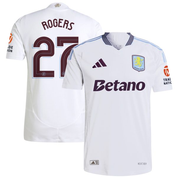 AVFC aston villa adidas away authentic shirt 2024-25 with rogers 27 cup printing Collection | Official Aston Villa Kits and Apparel