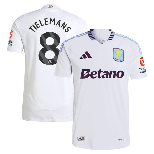 AVFC aston villa adidas away authentic shirt 2024-25 with tielemans 8 printing Collection | Official Aston Villa Kits and Apparel