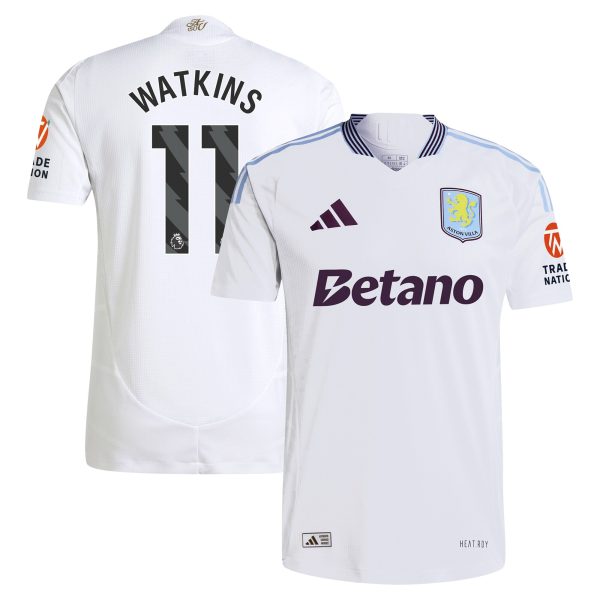 AVFC aston villa adidas away authentic shirt 2024-25 with watkins 11 printing Collection | Official Aston Villa Kits and Apparel