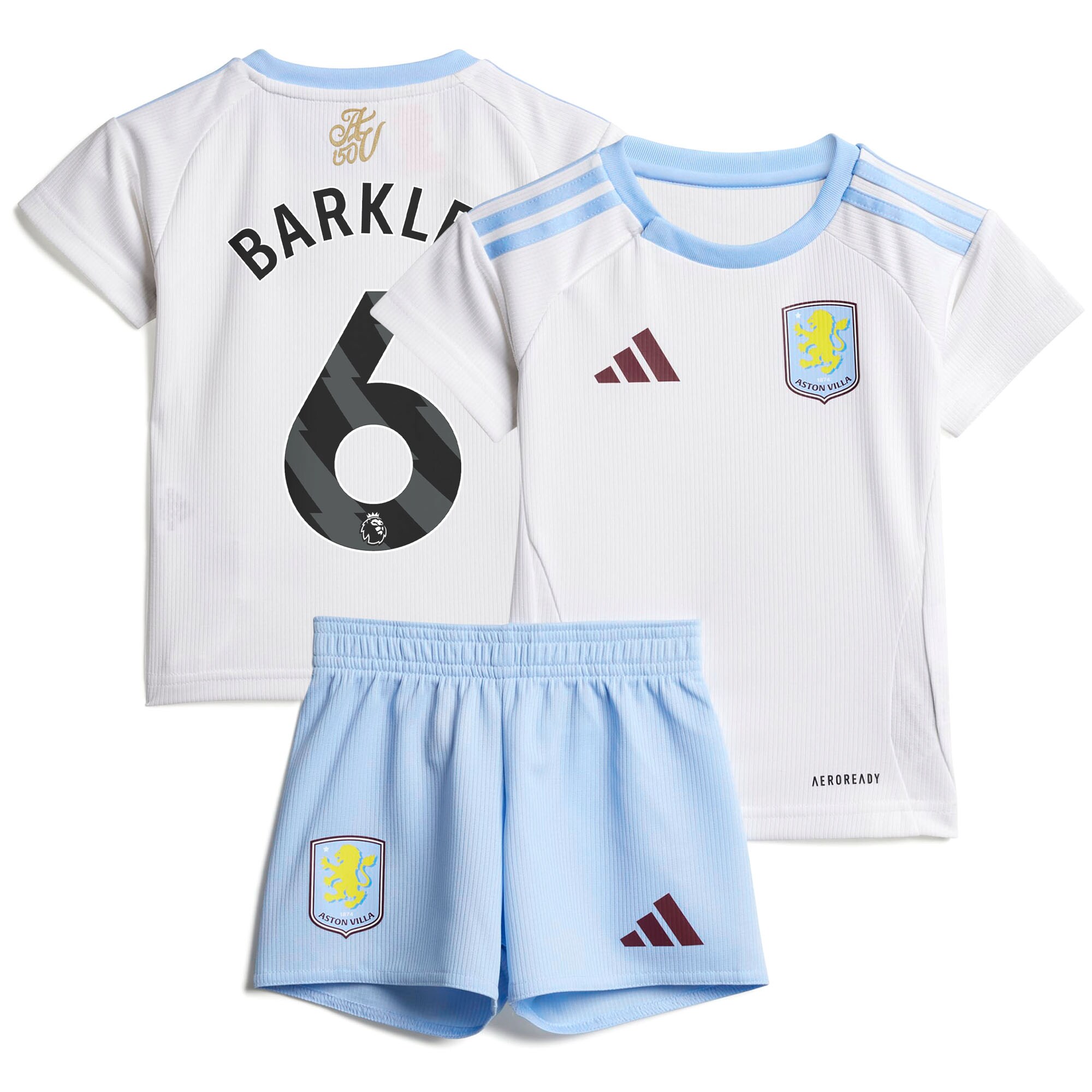 AVFC aston villa adidas away baby kit 2024-25 with barkley 6 printing Collection | Official Aston Villa Kits and Apparel