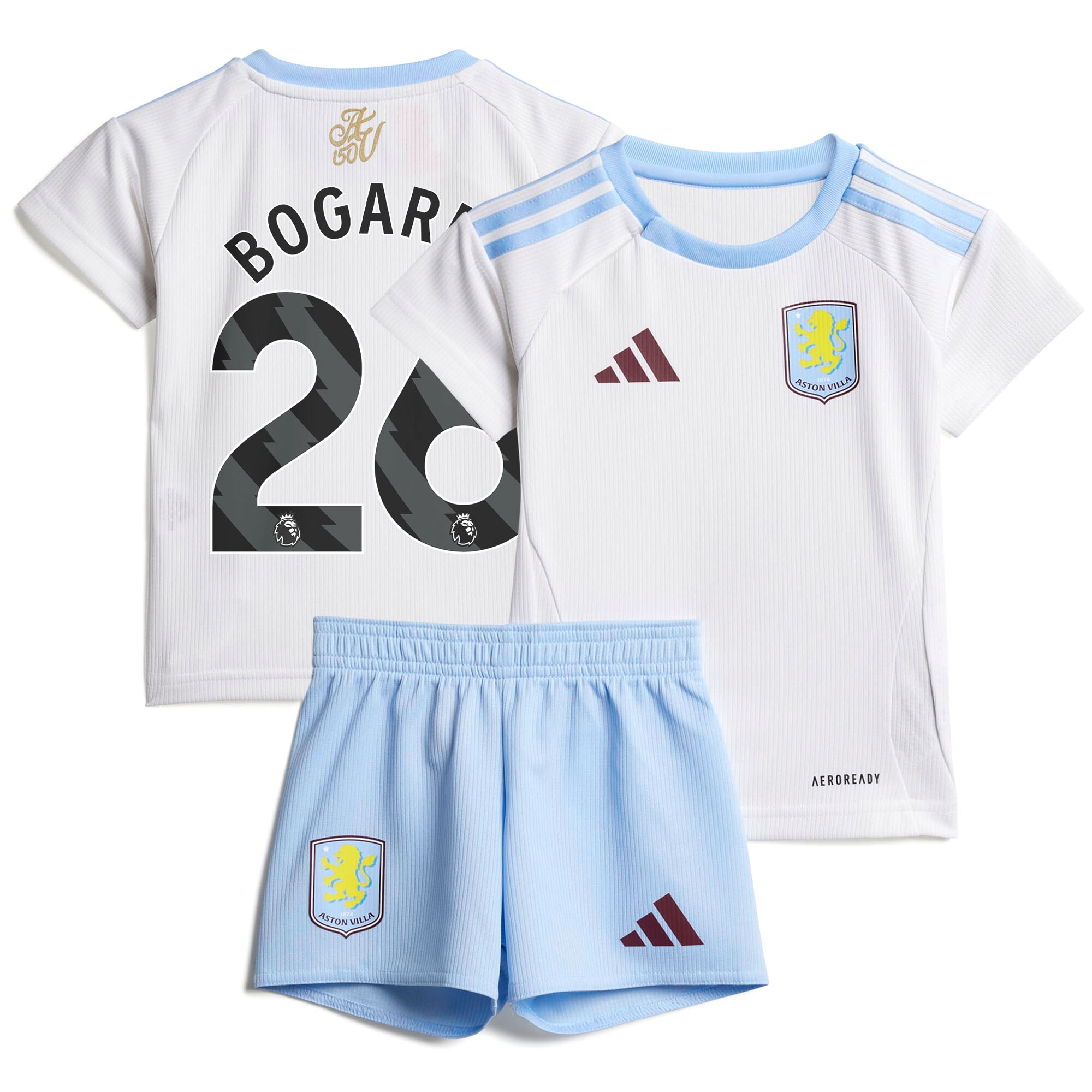 AVFC aston villa adidas away baby kit 2024-25 with bogarde 26 printing Collection | Official Aston Villa Kits and Apparel