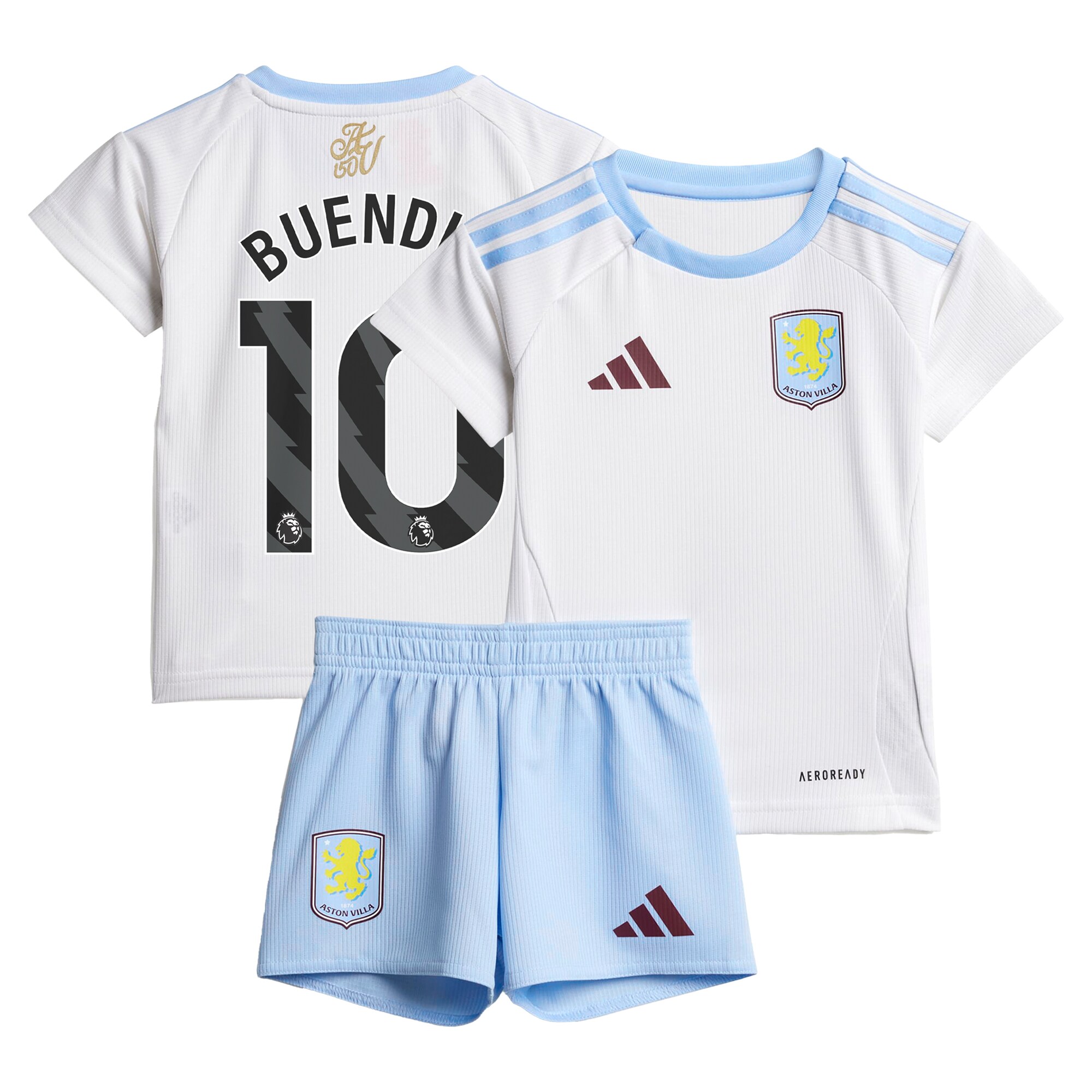AVFC aston villa adidas away baby kit 2024-25 with buendia 10 printing Collection | Official Aston Villa Kits and Apparel