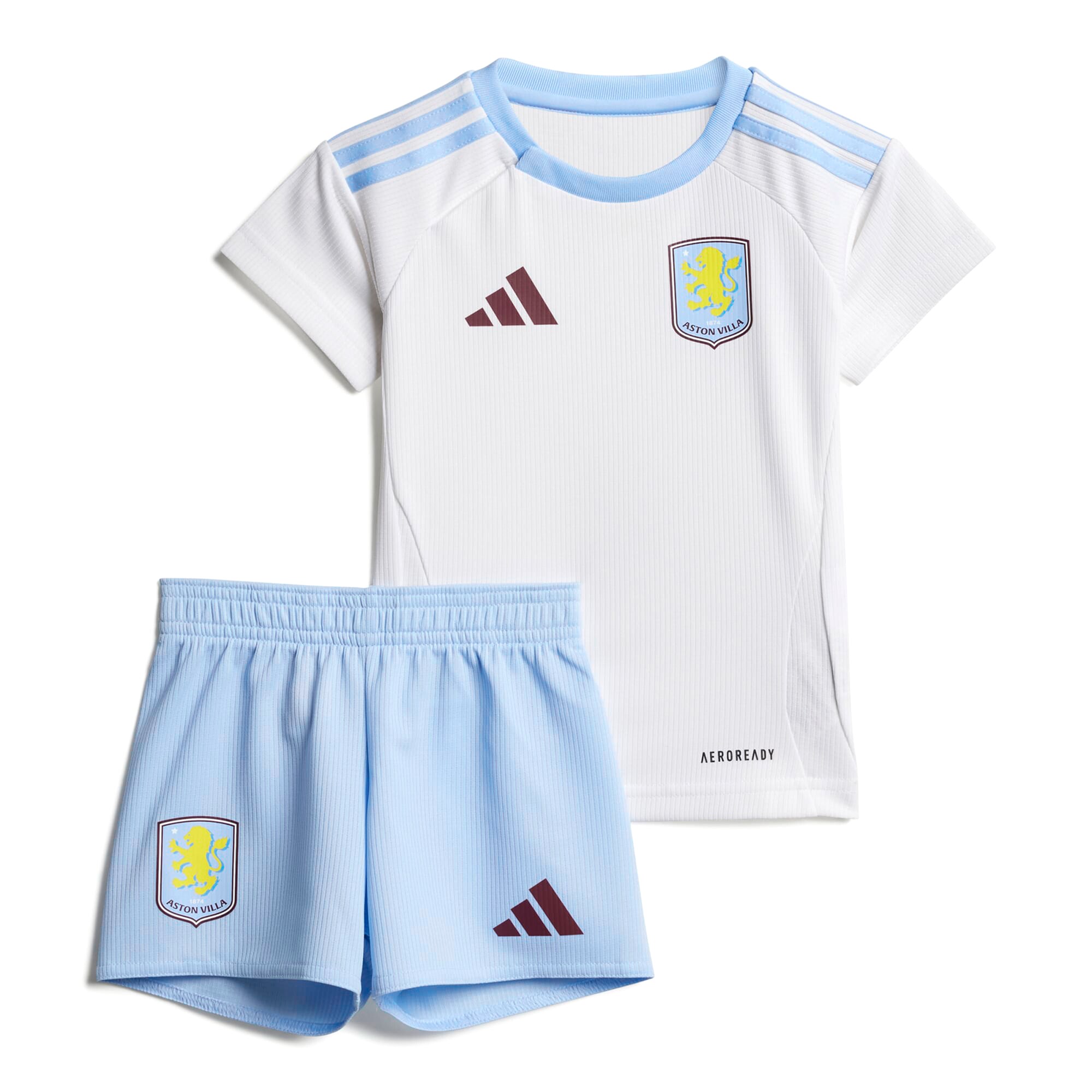 AVFC aston villa adidas away baby kit 2024-25 with custom printing Collection | Official Aston Villa Kits and Apparel