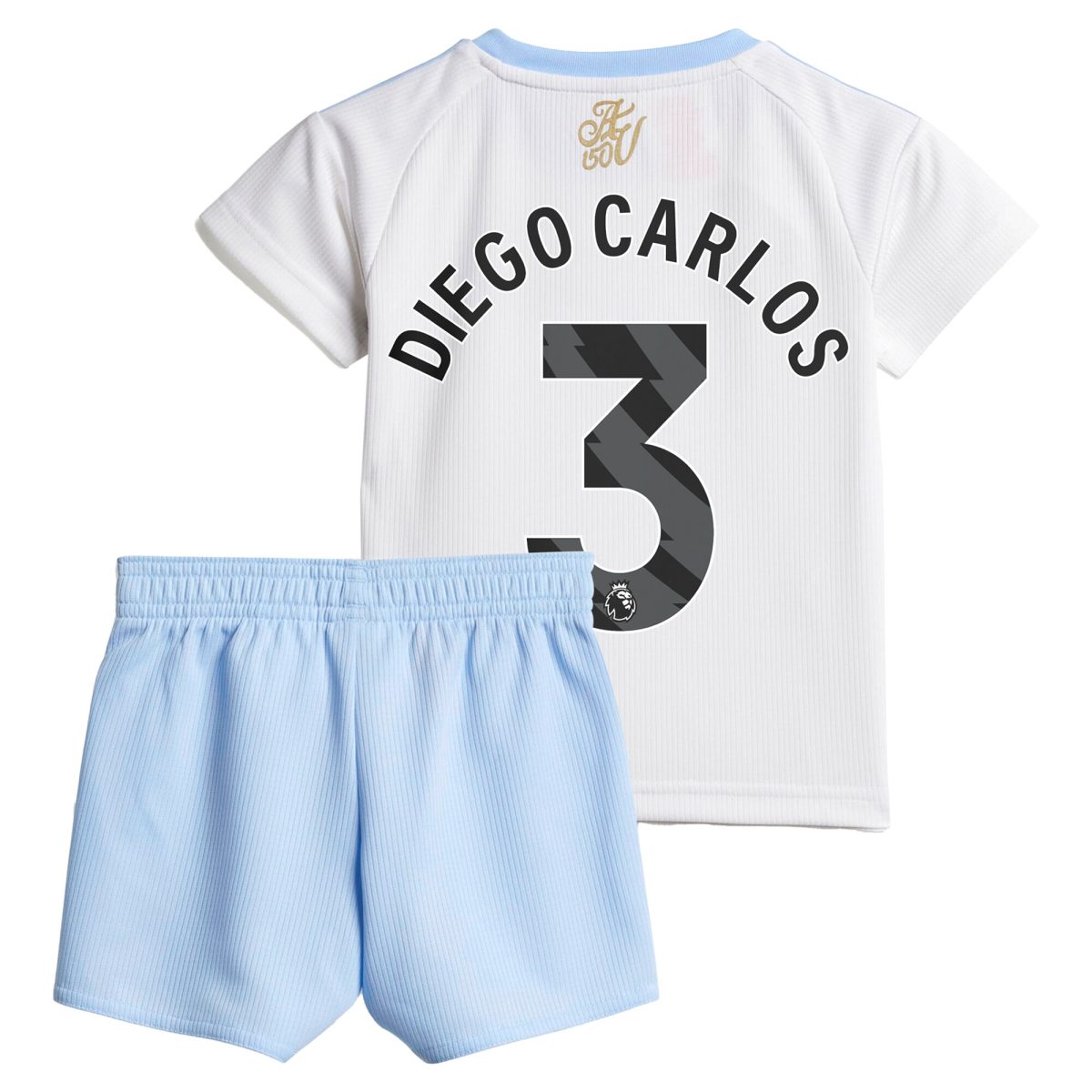 AVFC aston villa adidas away baby kit 2024-25 with diego carlos 3 printing Collection | Official Aston Villa Kits and Apparel