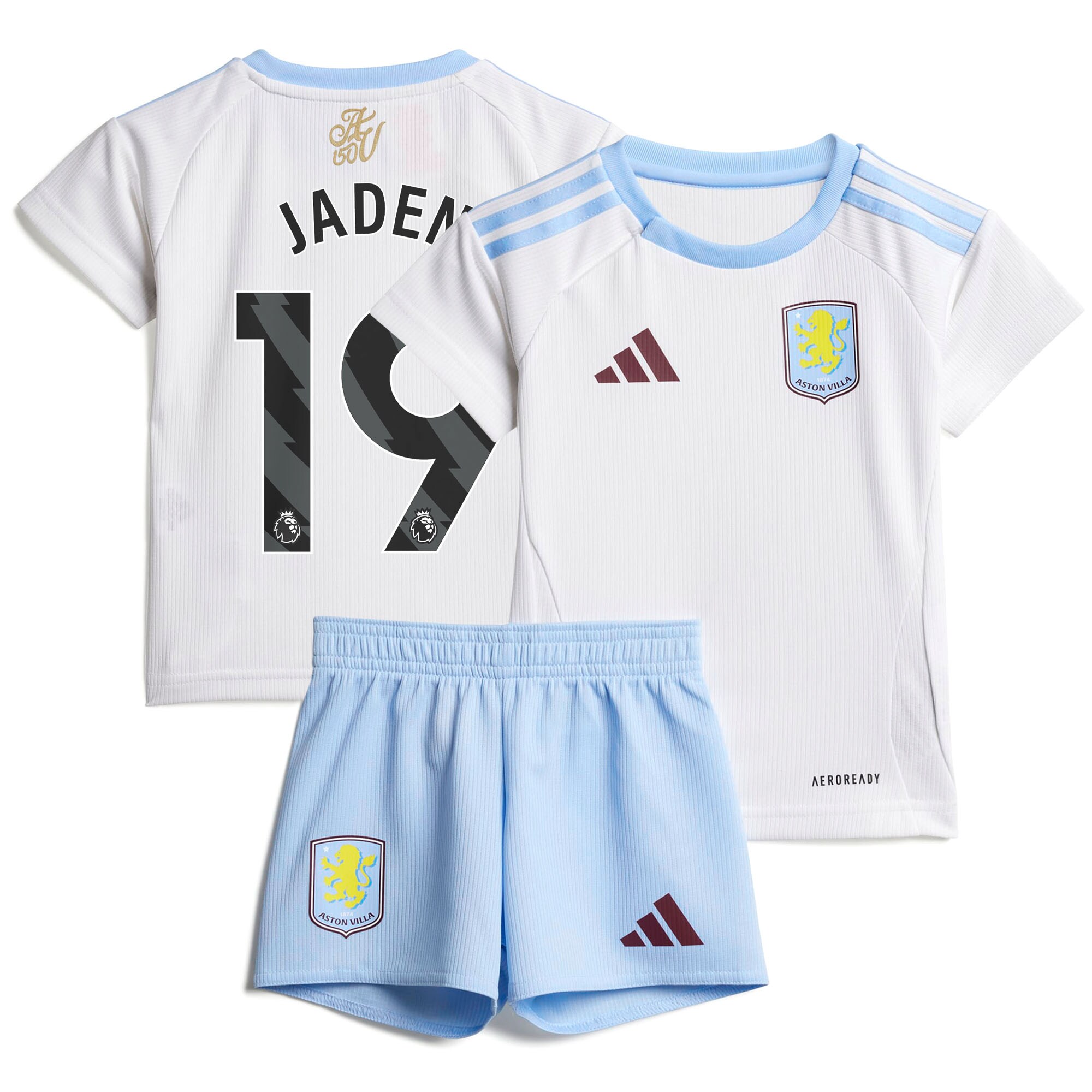 AVFC aston villa adidas away baby kit 2024-25 with jaden 19 printing Collection | Official Aston Villa Kits and Apparel