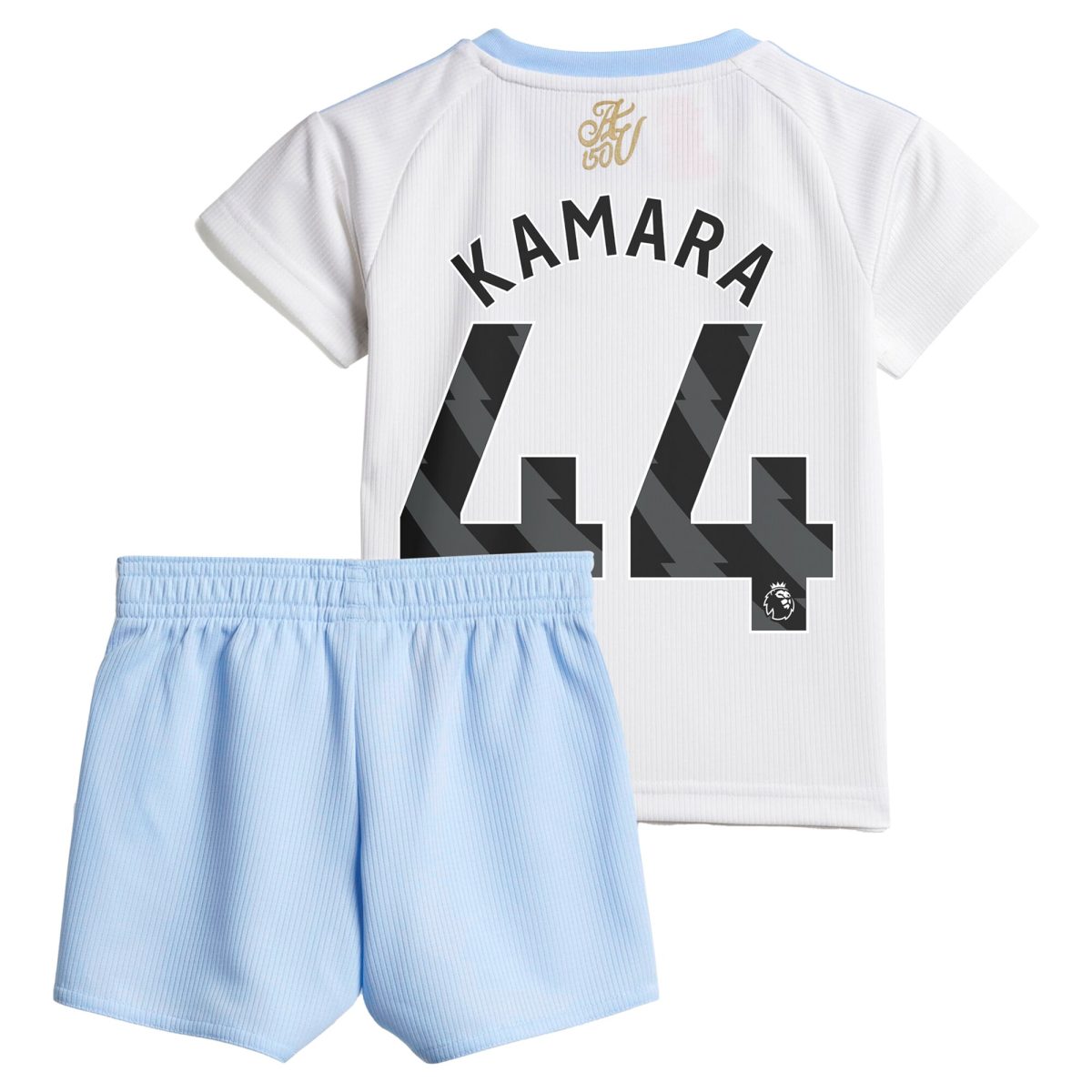 AVFC aston villa adidas away baby kit 2024-25 with kamara 44 printing Collection | Official Aston Villa Kits and Apparel