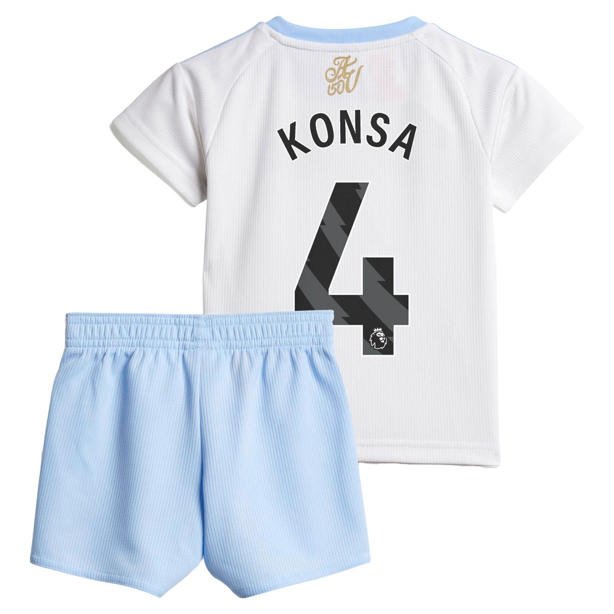AVFC aston villa adidas away baby kit 2024-25 with konsa 4 printing Collection | Official Aston Villa Kits and Apparel