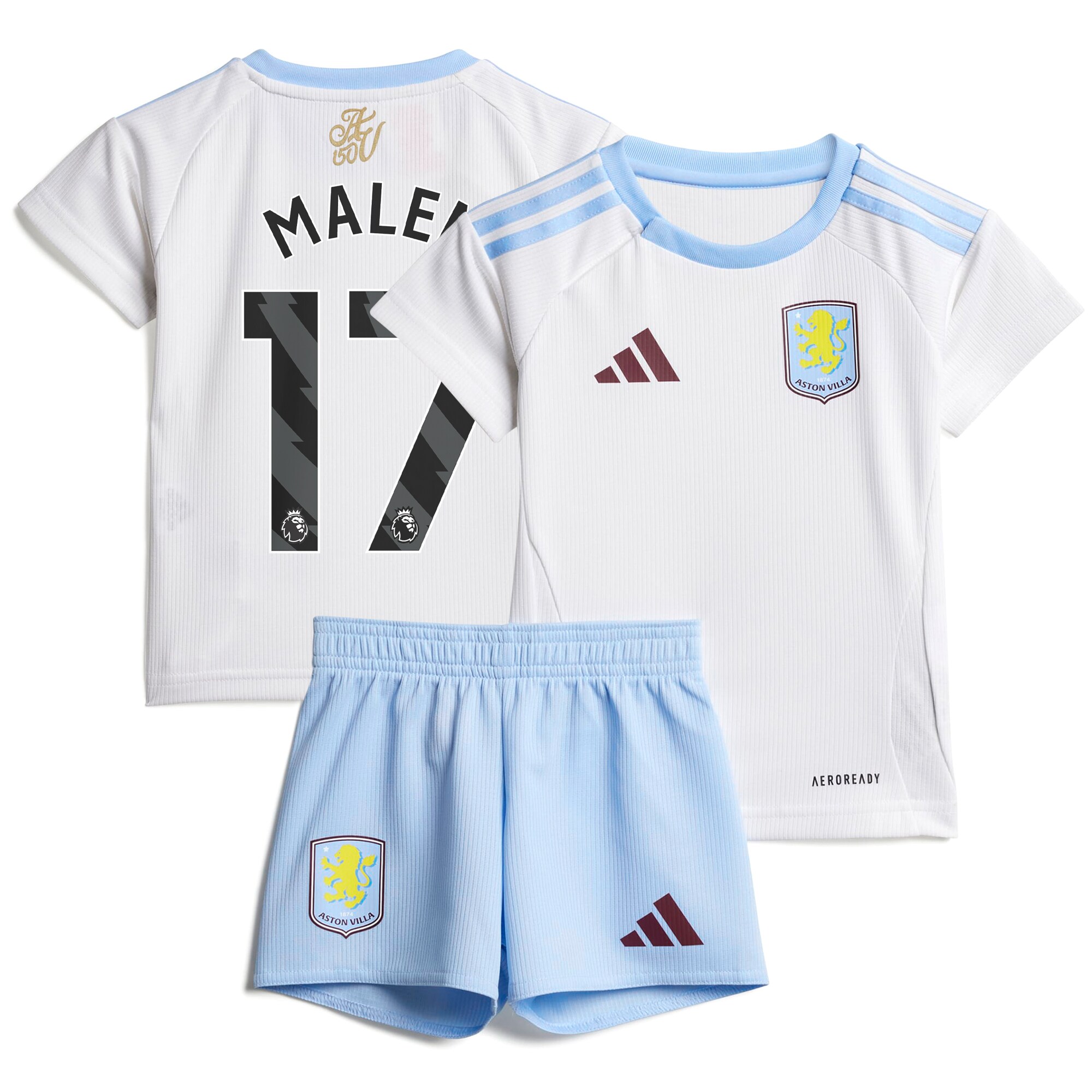 AVFC aston villa adidas away baby kit 2024-25 with malen 17 printing Collection | Official Aston Villa Kits and Apparel