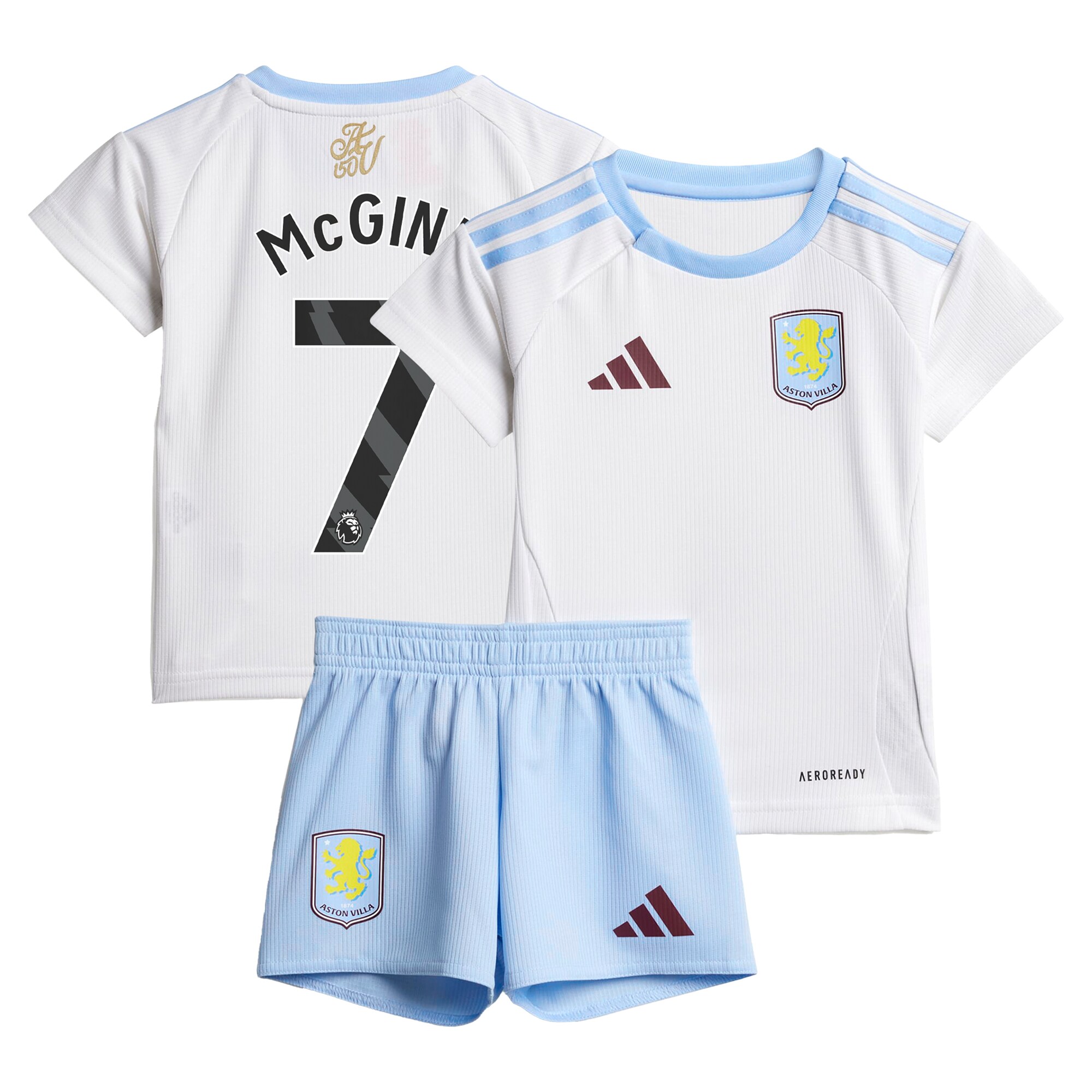 AVFC aston villa adidas away baby kit 2024-25 with mcginn 7 printing Collection | Official Aston Villa Kits and Apparel