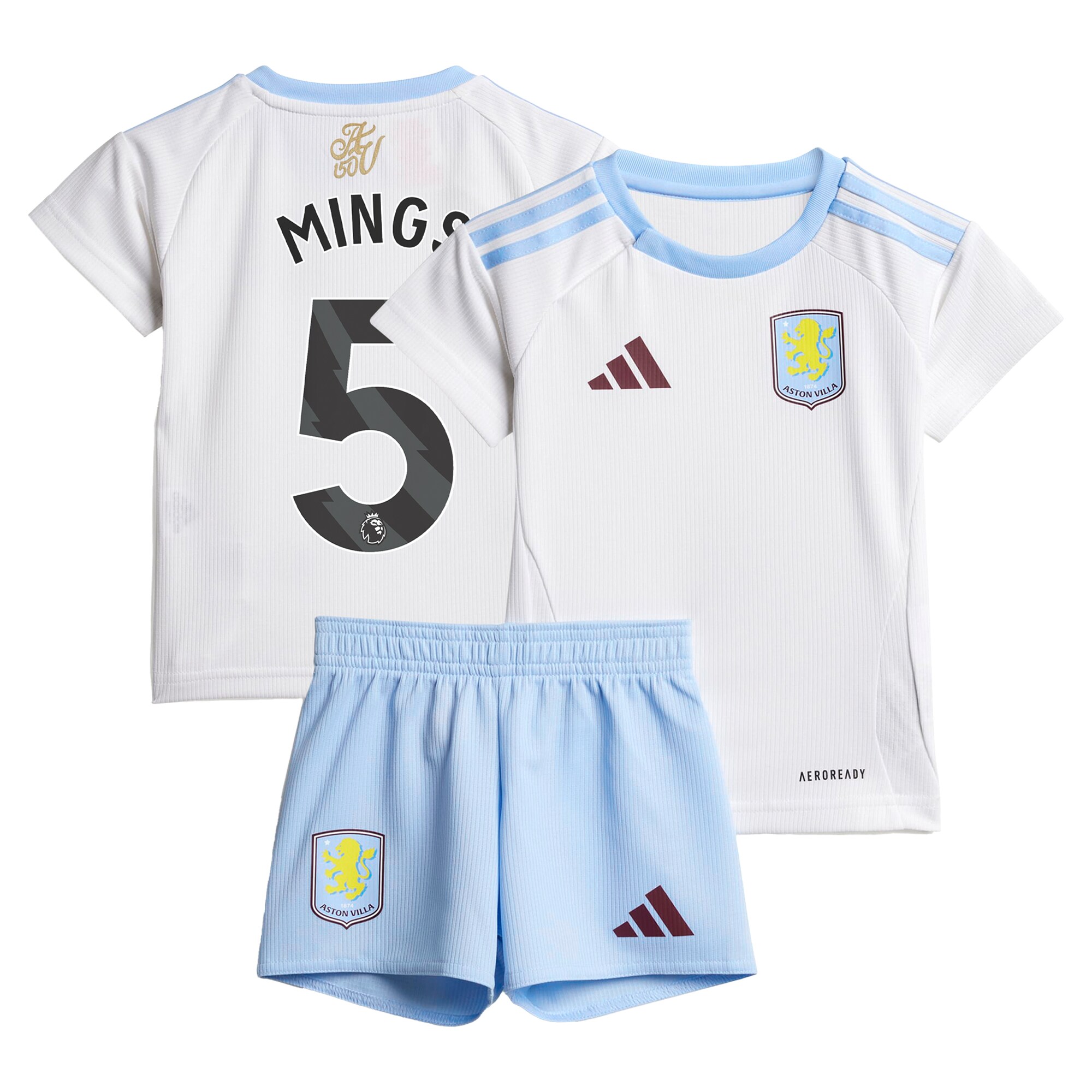 AVFC aston villa adidas away baby kit 2024-25 with mings 5 printing Collection | Official Aston Villa Kits and Apparel