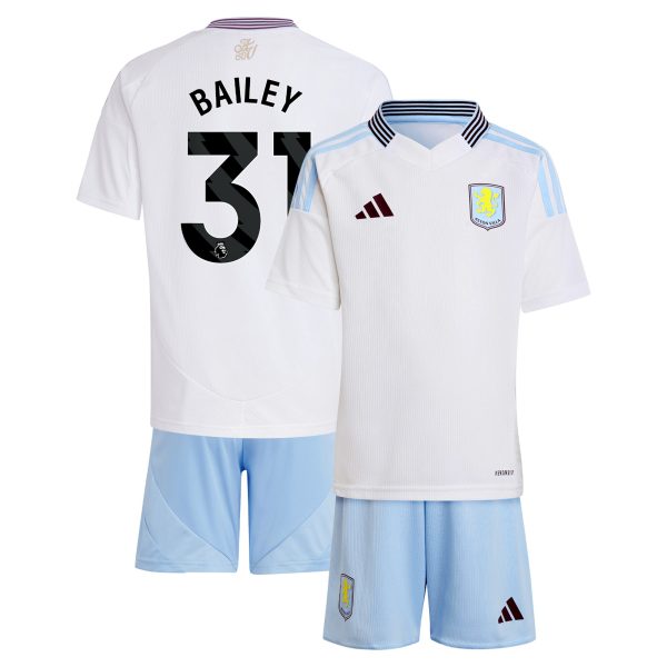 AVFC aston villa adidas away mini kit 2024-25 with bailey 31 printing Collection | Official Aston Villa Kits and Apparel