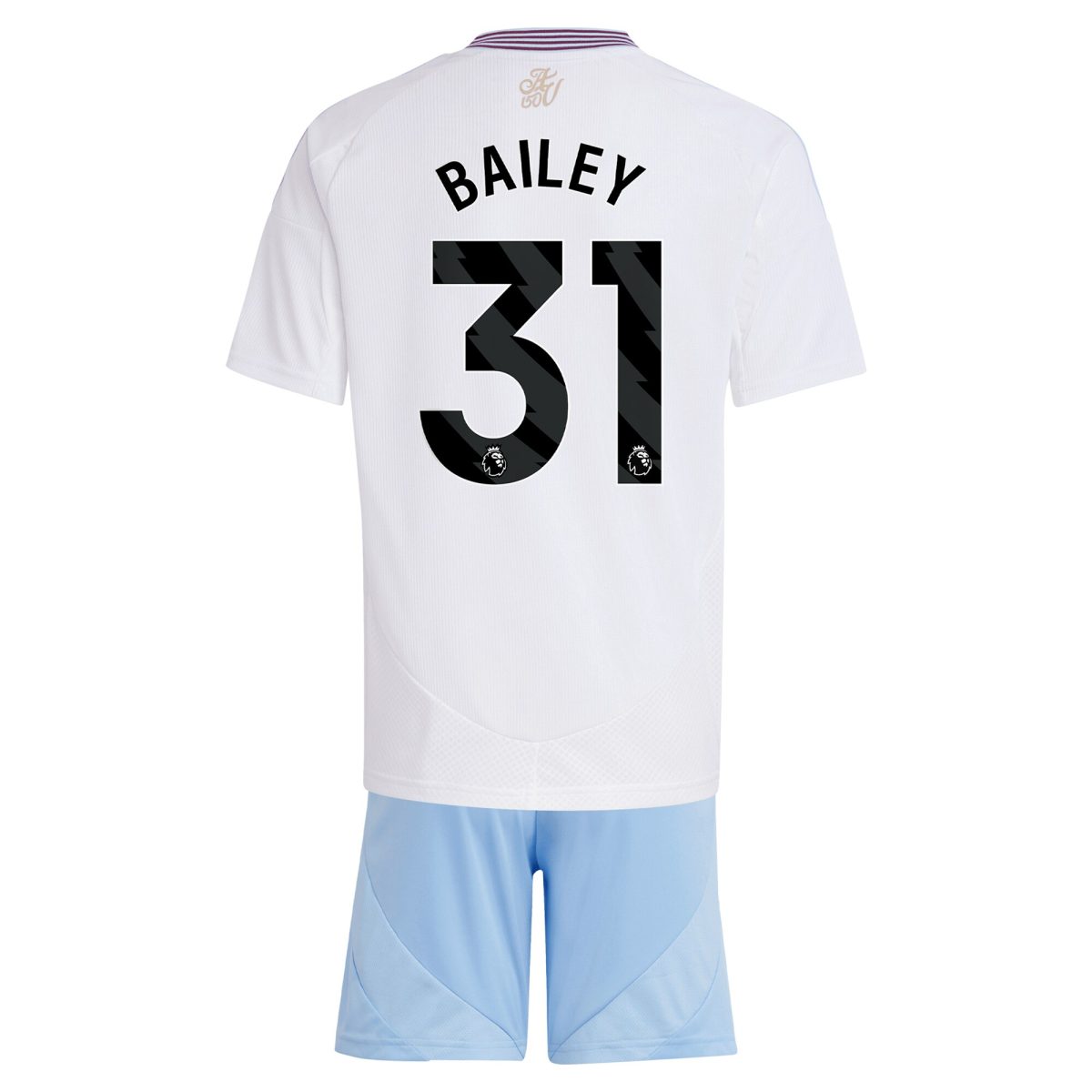 AVFC aston villa adidas away mini kit 2024-25 with bailey 31 printing Collection | Official Aston Villa Kits and Apparel