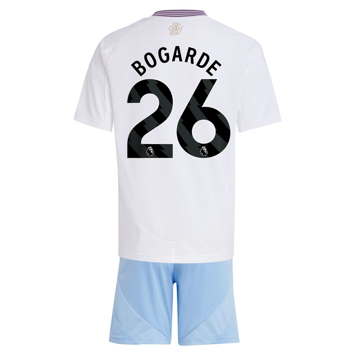 AVFC aston villa adidas away mini kit 2024-25 with bogarde 26 printing Collection | Official Aston Villa Kits and Apparel