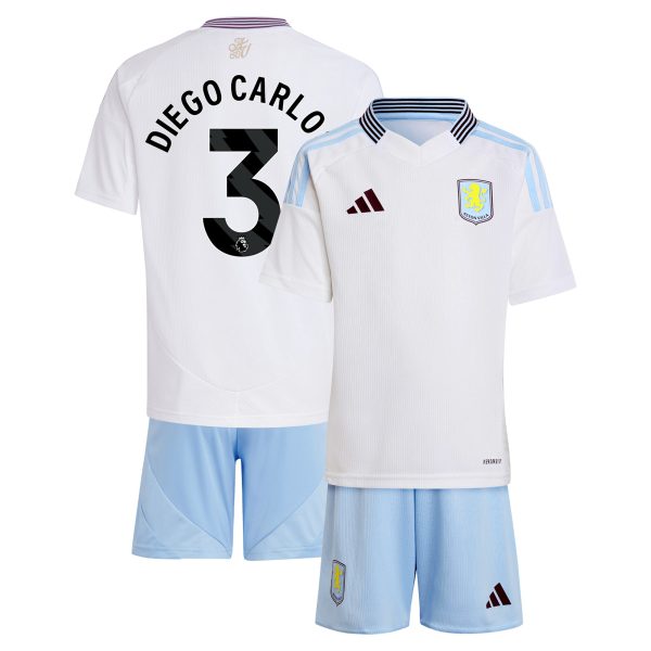 AVFC aston villa adidas away mini kit 2024-25 with diego carlos 3 printing Collection | Official Aston Villa Kits and Apparel