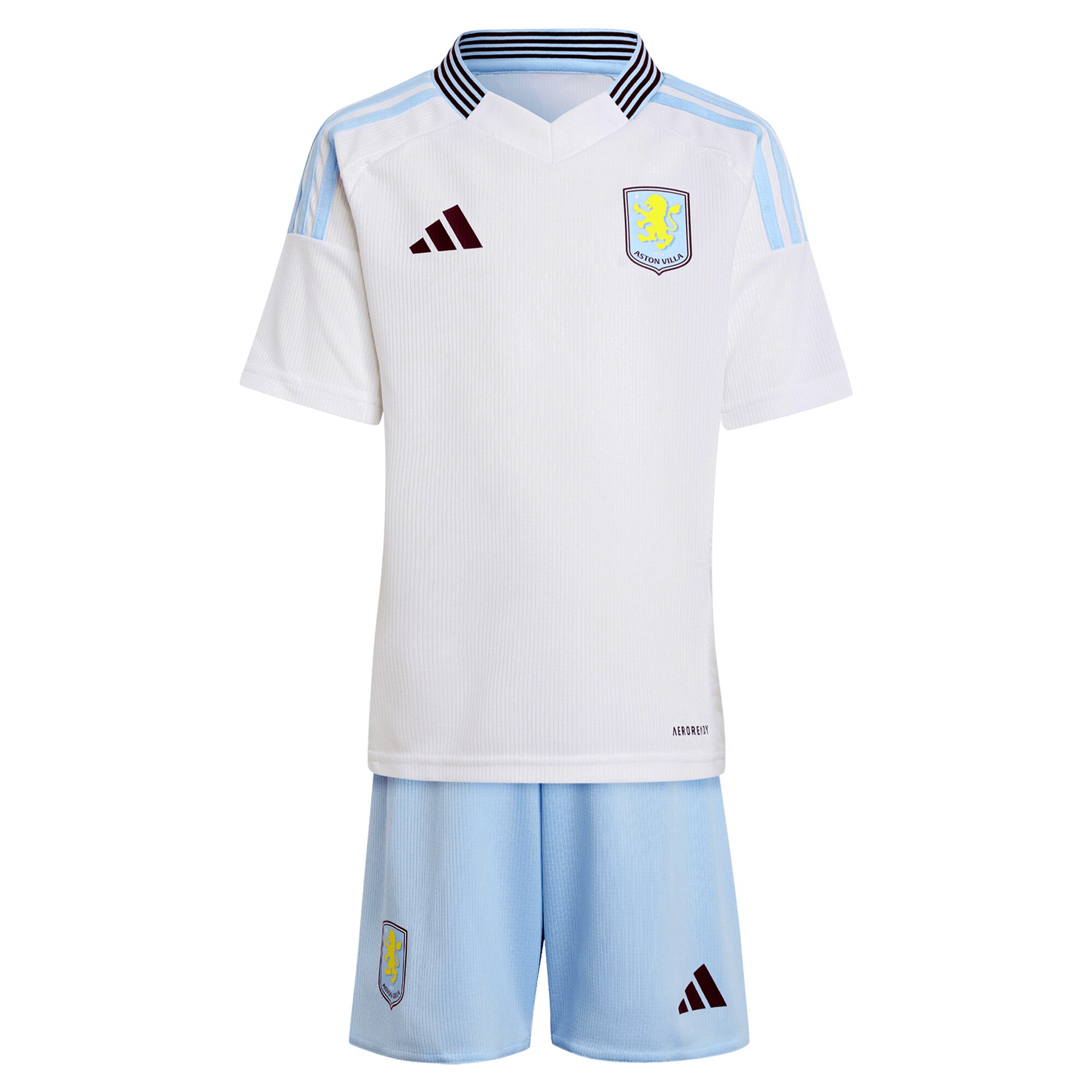 AVFC aston villa adidas away mini kit 2024-25 with diego carlos 3 printing Collection | Official Aston Villa Kits and Apparel