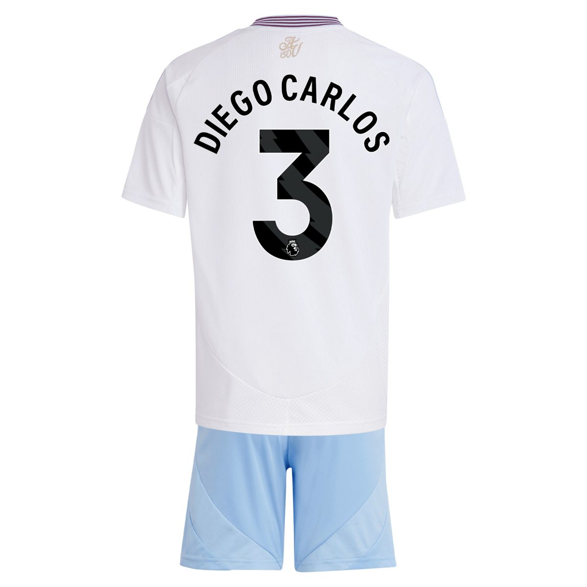 AVFC aston villa adidas away mini kit 2024-25 with diego carlos 3 printing Collection | Official Aston Villa Kits and Apparel