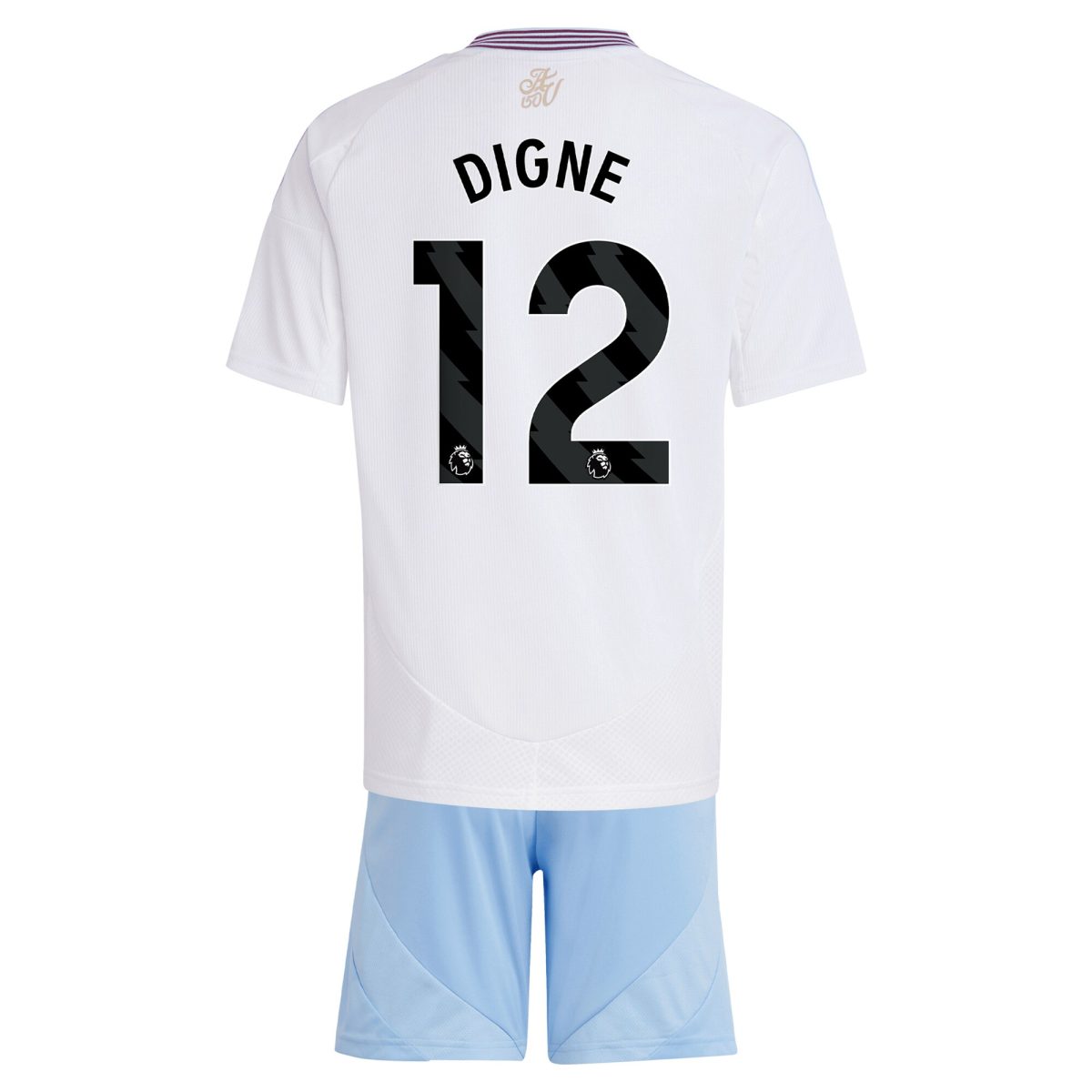 AVFC aston villa adidas away mini kit 2024-25 with digne 12 printing Collection | Official Aston Villa Kits and Apparel