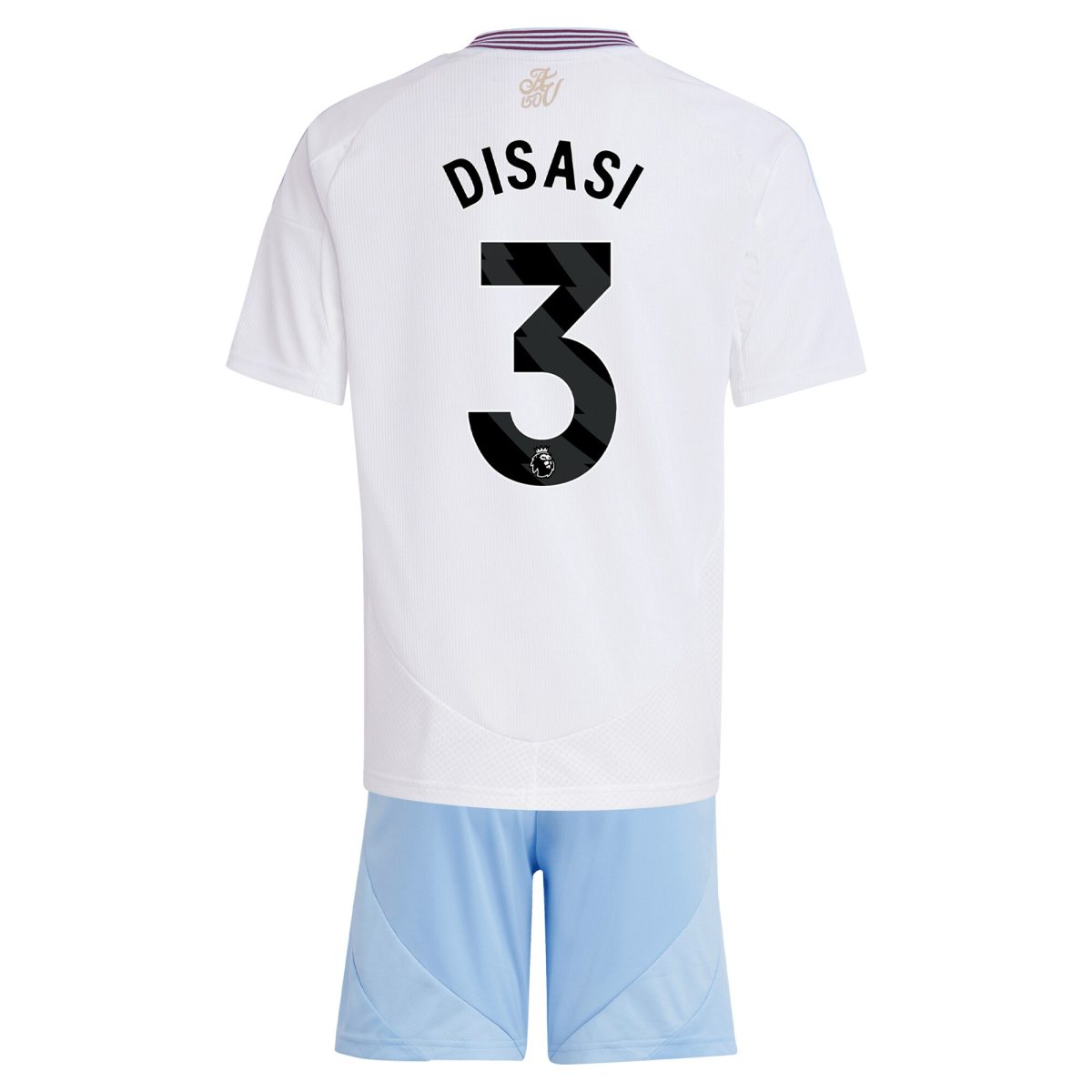 AVFC aston villa adidas away mini kit 2024-25 with disasi 3 printing Collection | Official Aston Villa Kits and Apparel
