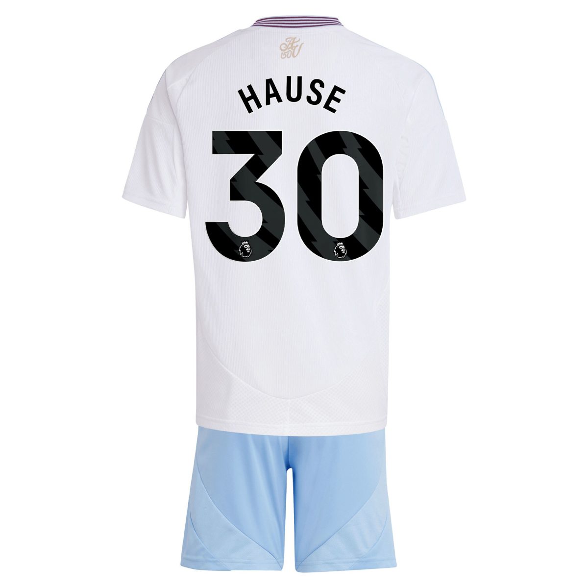 AVFC aston villa adidas away mini kit 2024-25 with hause 30 printing Collection | Official Aston Villa Kits and Apparel