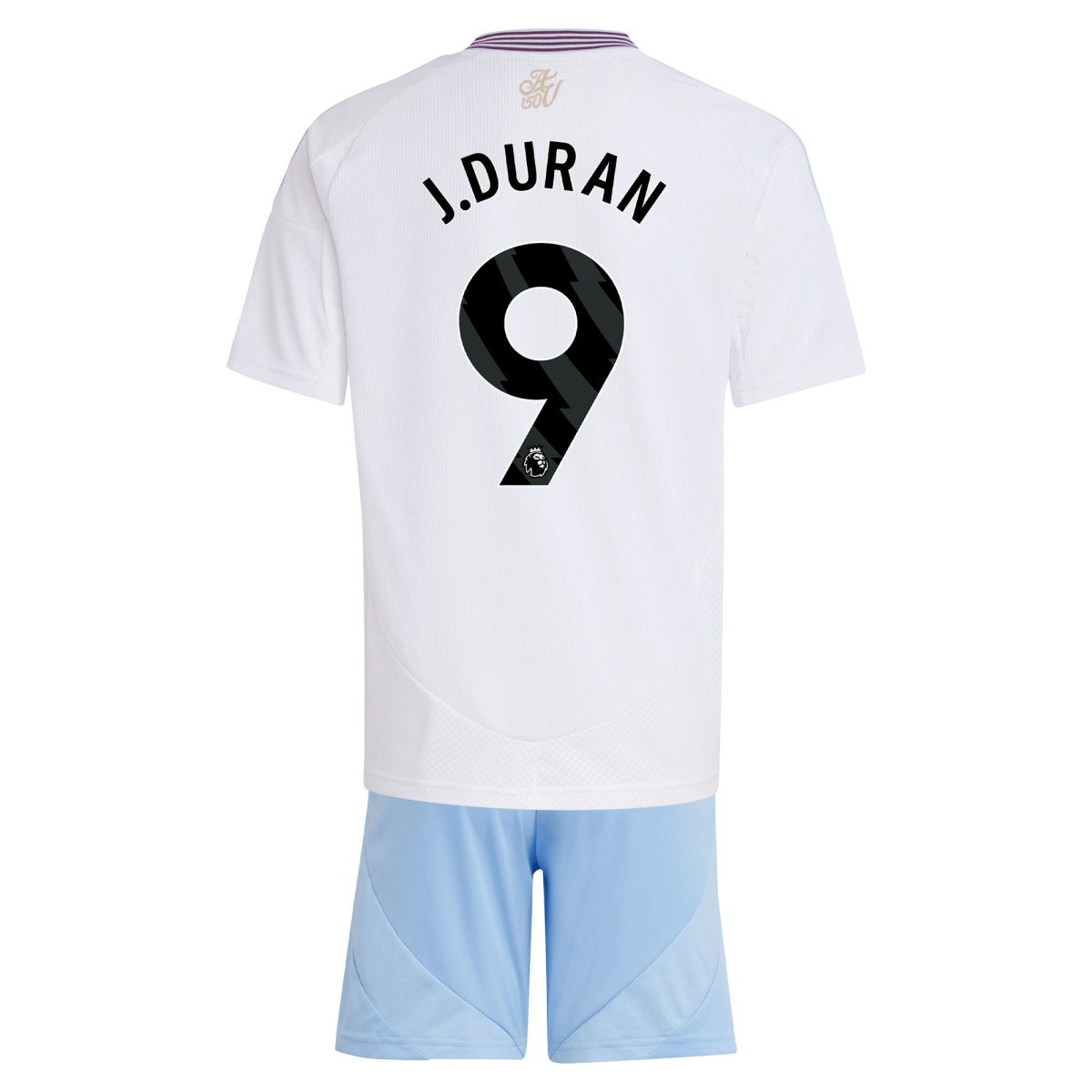 AVFC aston villa adidas away mini kit 2024-25 with j.duran 9 printing Collection | Official Aston Villa Kits and Apparel